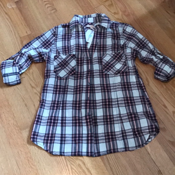 NWT skies are blue XS button down flannel - Picture 1 of 3